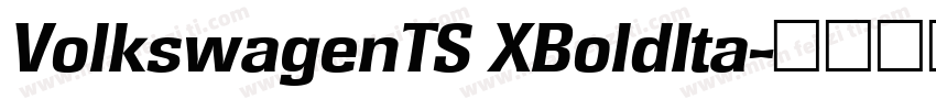VolkswagenTS XBoldIta字体转换